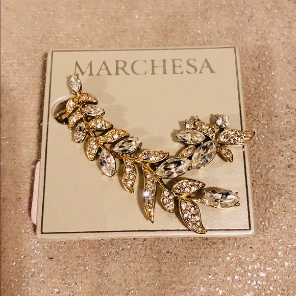 Marchesa Jewelry - Marchesa leaf earrings climber